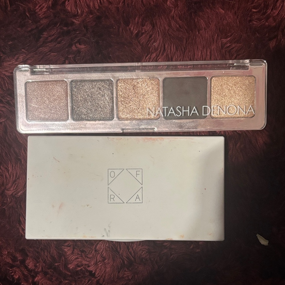 Natasha Denona Eyeshadow Palette and ofra blush